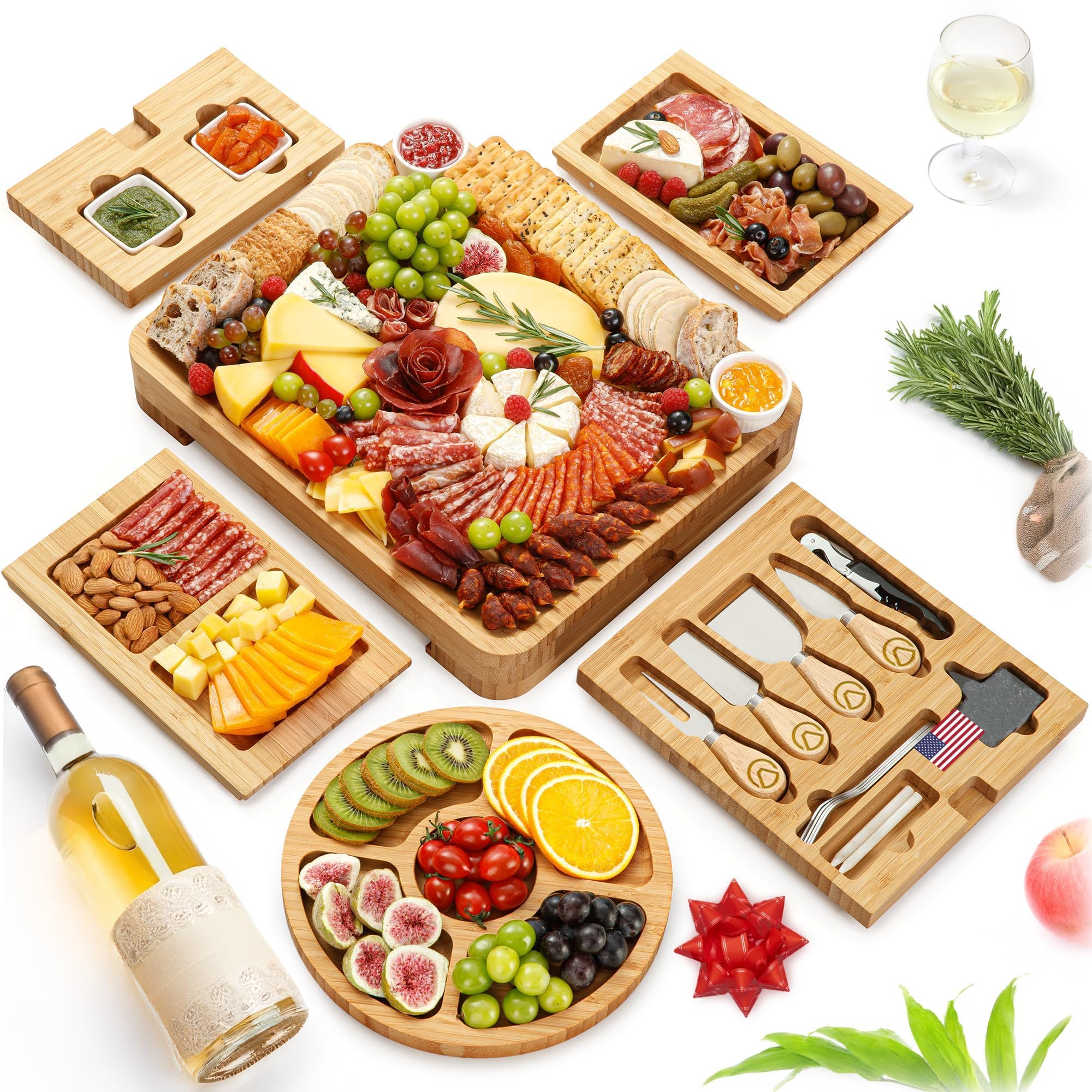 Amazon.com | Charcuterie Boards Premium Gift Set - 23 Pieces
