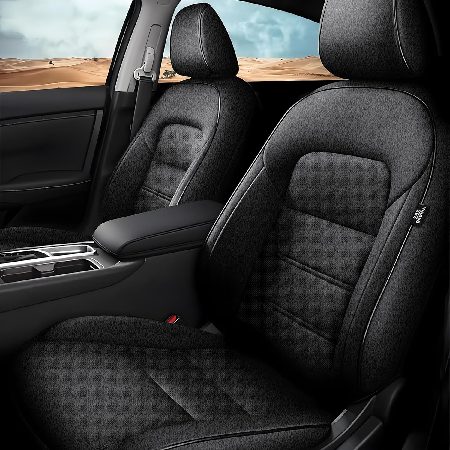 aomsazto 2 front seat covers for nissan altima 2019 2020 2021 2022 2023 2024 2025 faux leather car seat covers black altima 19-25 front seat