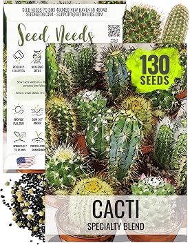 Seed Needs Specialty Cacti Seeds for Planting a Mixture of Cactus 1 Pack