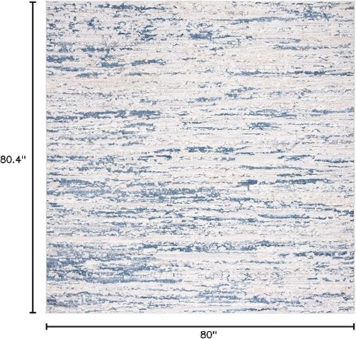 Miniatura 74 de SAFAVIEH Amelia Collection - Alfombra de área de 9 x 12 pies, gris y azul marino, diseño abstracto moderno, no desprende pelusa y de fácil cuidado