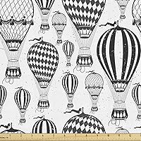 Vista 15 de Ambesonne - Tela de helado por The Yard, deliciosos alimentos fríos de verano en conos estilo Kawaii patrón ilustrado, tela decorativa