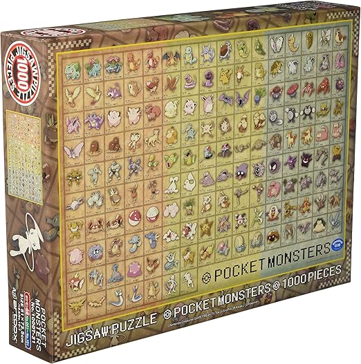 Amazon エンスカイ 1000ピース ジグソーパズル ポケットモンスター ポケモン図鑑no 001 151 51x73 5cm 1000t 31 ポケモン おもちゃ おもちゃ