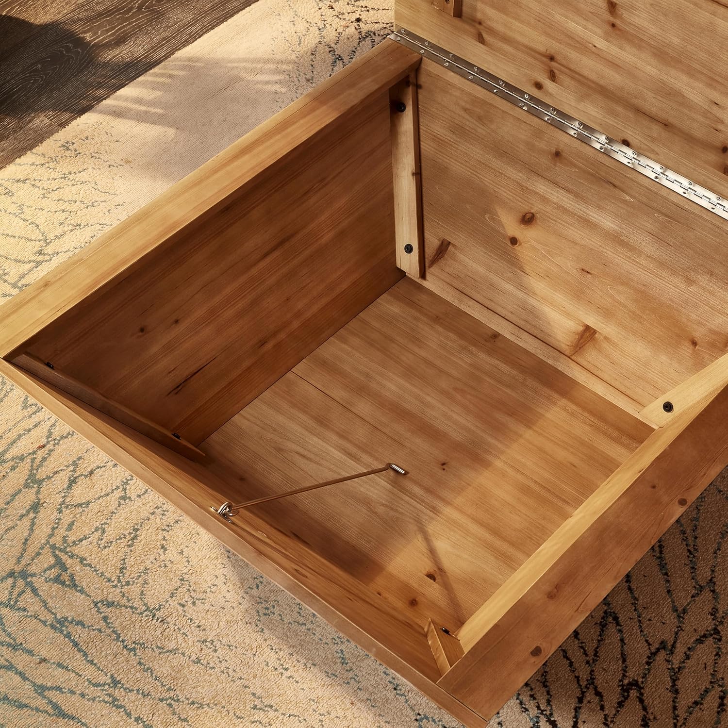 Square Wood Coffee Table for Living Room - Lift Top Farmhouse Coffee Table with Storage - Mid Century Rustic Wooden Coffee Table Vintage Coffee Table, 35.43