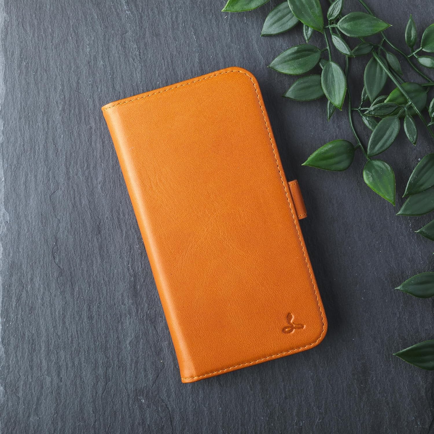 Snakehive Genuine Leather Wallet Case for Google Pixel 10a – Flip Cover with Card Slots & Stand (Smooth Tan)