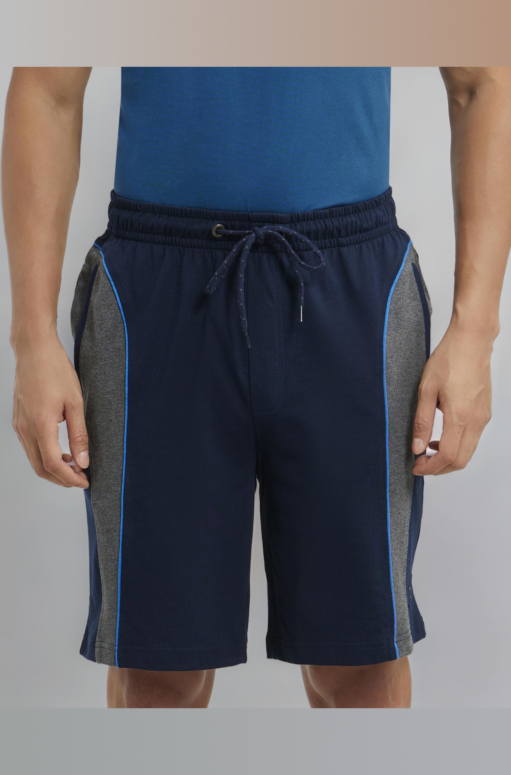 Jockey 9411 Men's Super Combed Cotton Rich Straight Fit Solid Shorts with Side Pockets