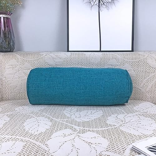 Miniatura 5 de FINEASY Almohada Cilíndrica de Cuello Redondo Almohadas de Soporte Cervical Alivio del Dolor de Cuello Almohadas Cilíndricas Reforzadas con Funda