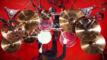 Meinl Cymbals Pure Alloy Custom Hihat Medium Thin Cymbal 14 inch (Video) for Drum Set (35,56cm) – Pair – Pure Alloy Bronze, Custom Smoked Bronze Finish (PAC14MTH)