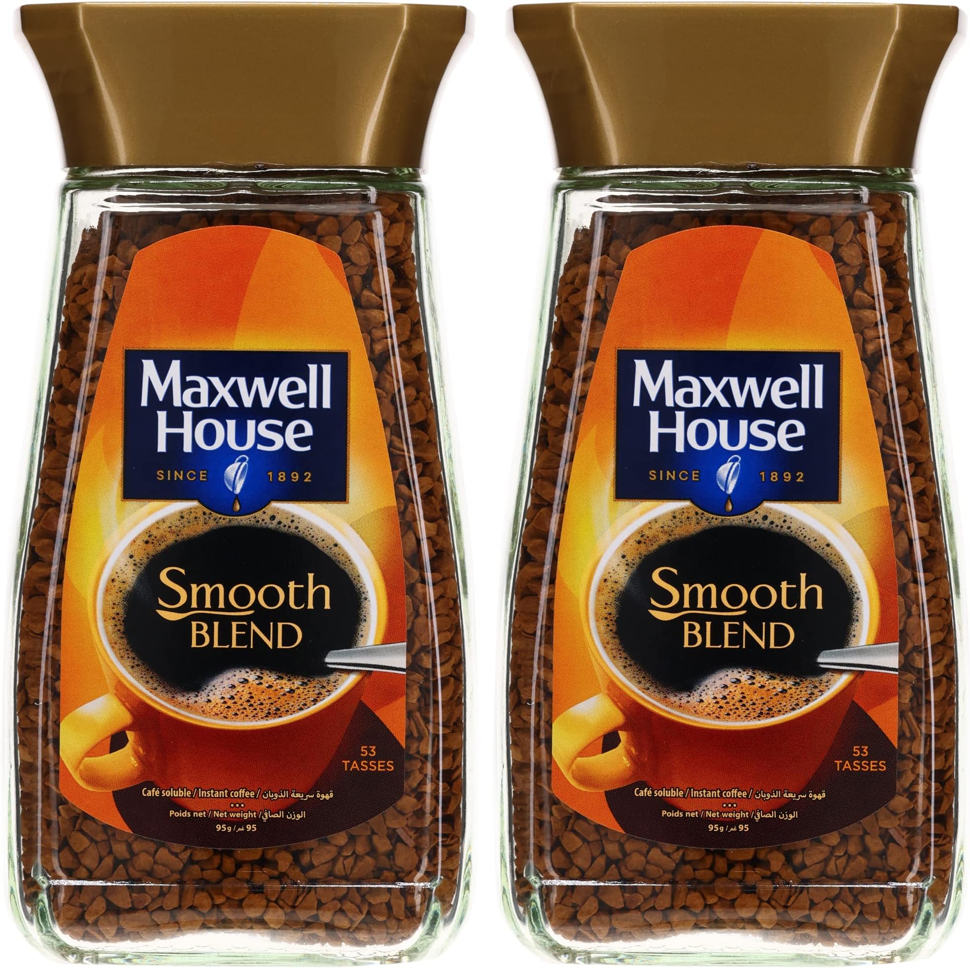 Maxwell House - Instant Coffee - Smooth Blend - Pure Instant - 95g (Pack of 2)