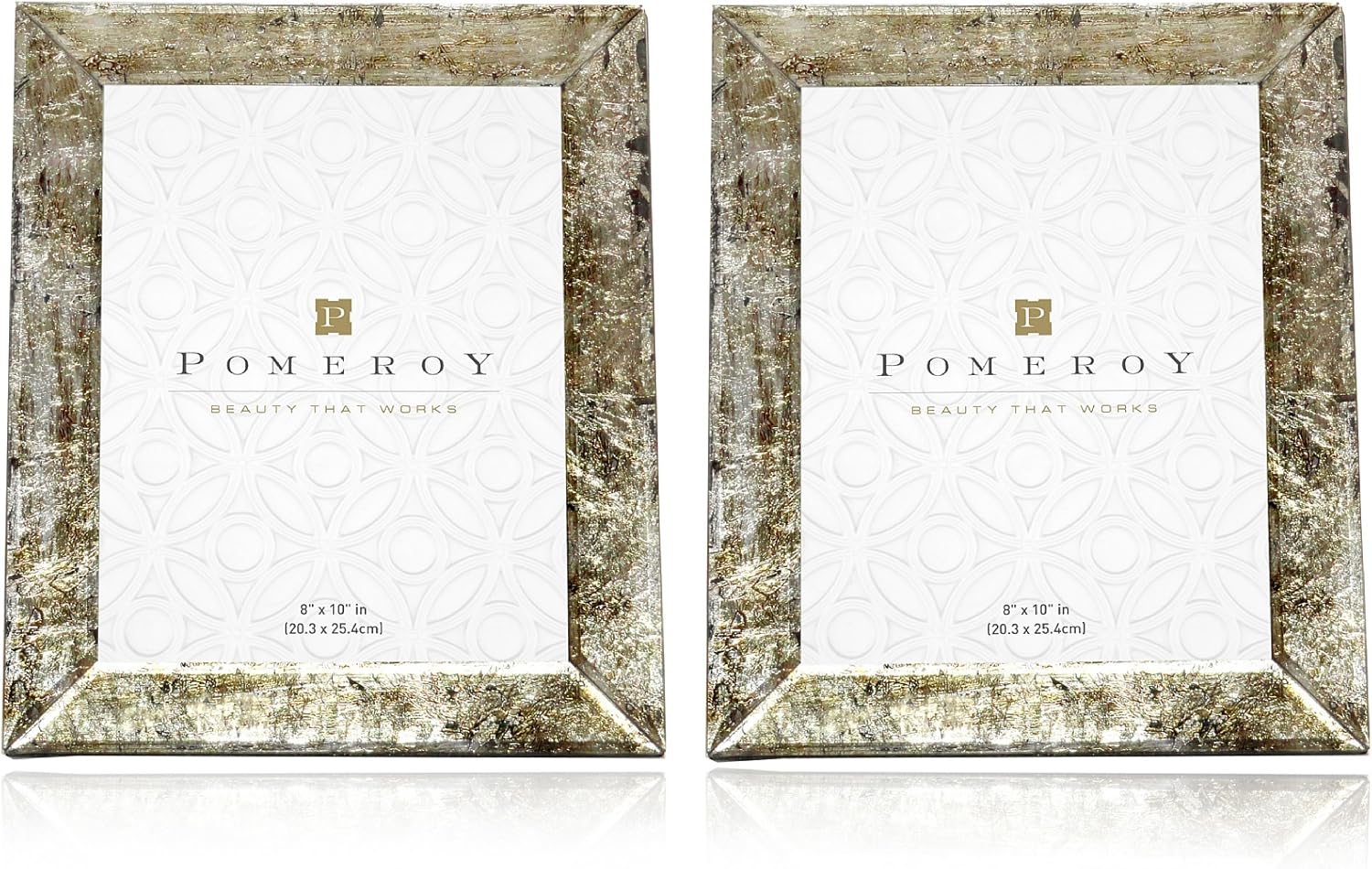 Pomeroy Set of 2 Versailles Frames (8" x 10"), Antique Silver Home & Kitchen