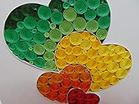 Vista 5 de GREENHANDSHAKE Art 4 corazones, tarjeta de felicitación de arte quilling para cumpleaños, día de San Valentín, día de la madre, aniversario