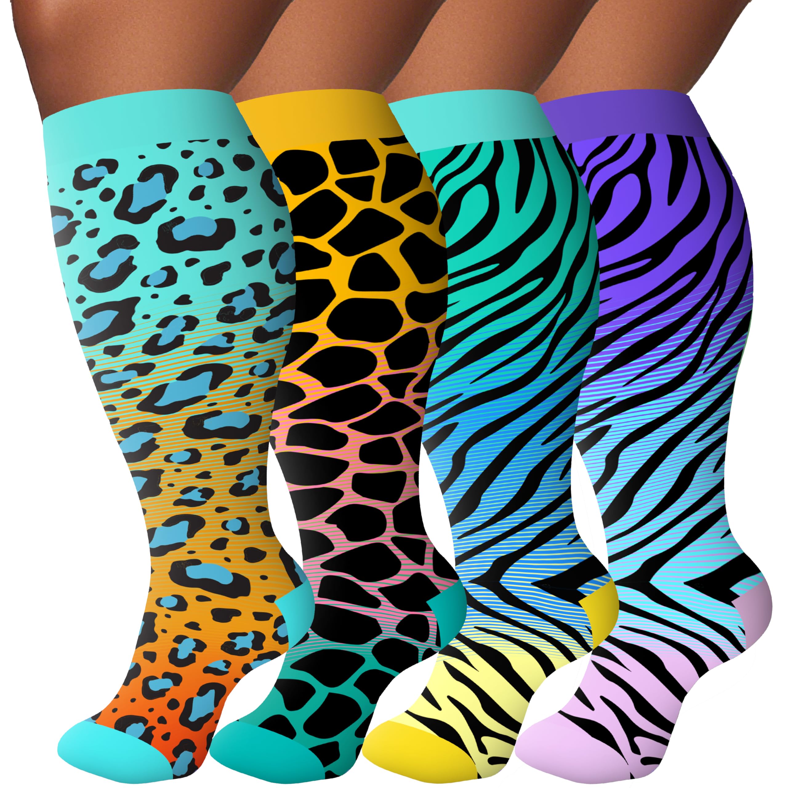 Plus Size Compression Socks FOFLORA