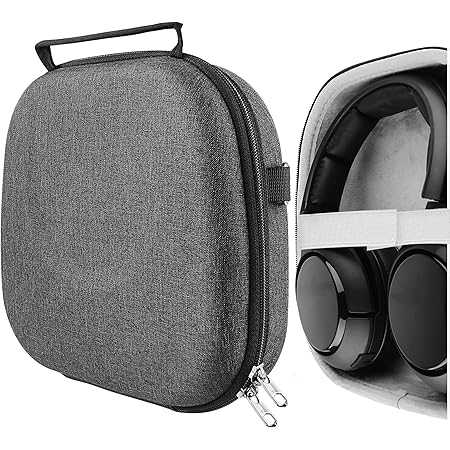 Geekria Shield Headphones Case Compatible with Arctis Nova Pro Wireless X, Arctis Nova Pro Wireless, Arctis Nova 1P Case, Replacement Hard Shell Travel Carrying Bag with Cable Storage (Dark Grey)