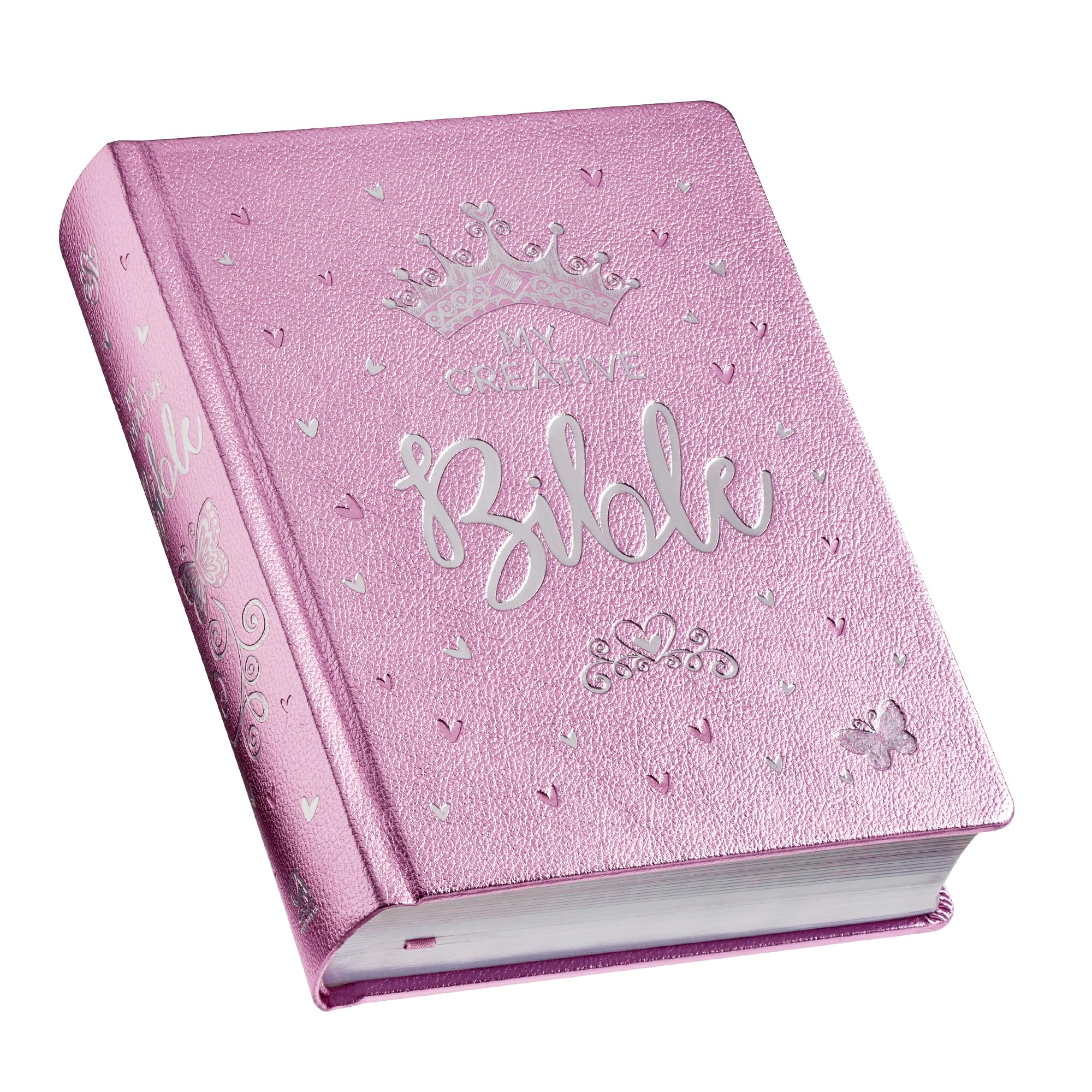 ESV My Creative Bible for Girls Faux Leather Hc, Pink Glitter Hardcover – November 5, 2018