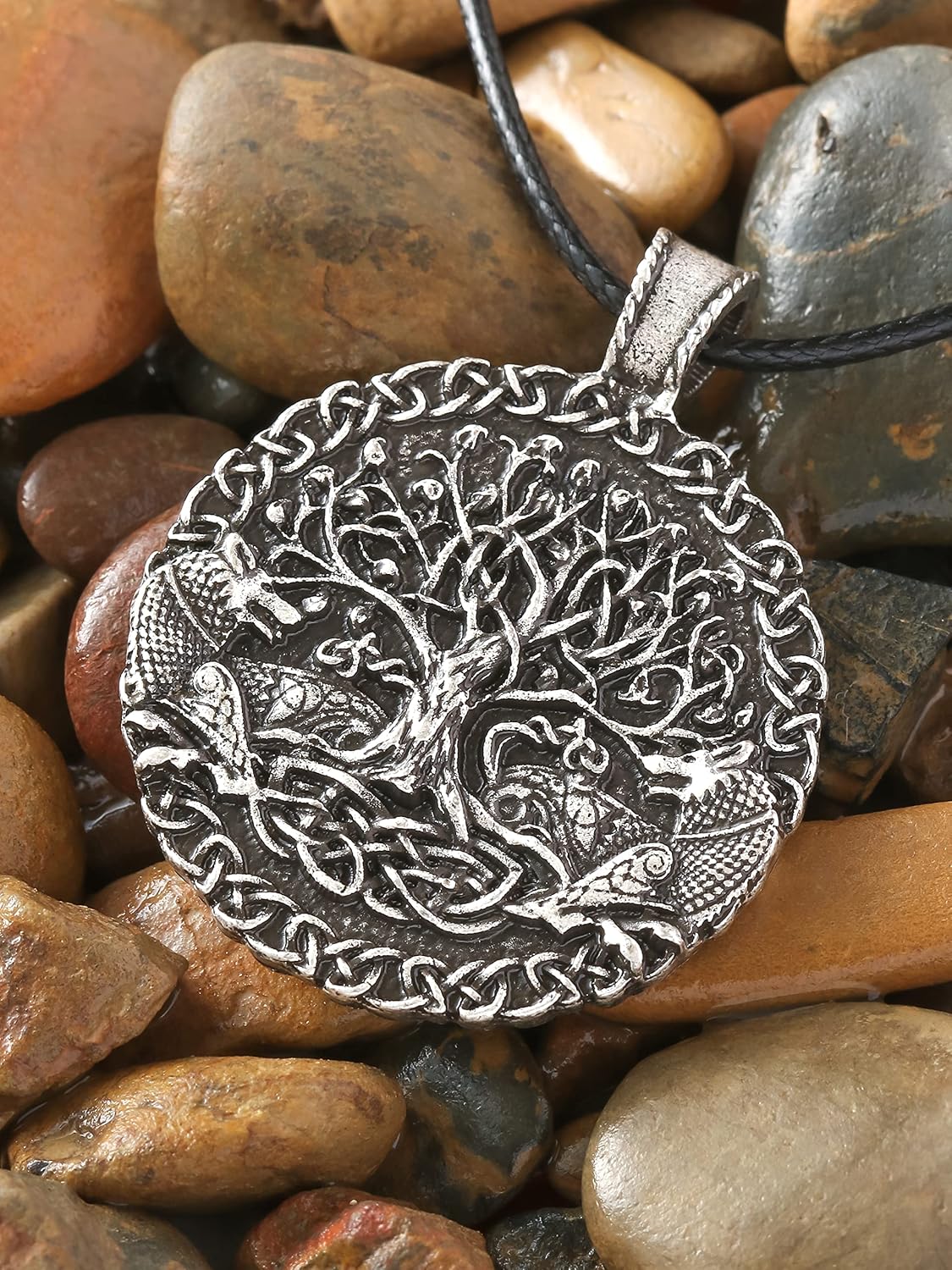HAQUIL Viking Celtic Wiccan Tree of Life Pendant Necklace, Tree of Life Jewelry Gifts for Men and Women - Image 4