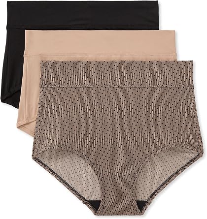 Warners Womens Blissful Benefits Dig-free Microfiber Brief 3-pack Wrw251br07w