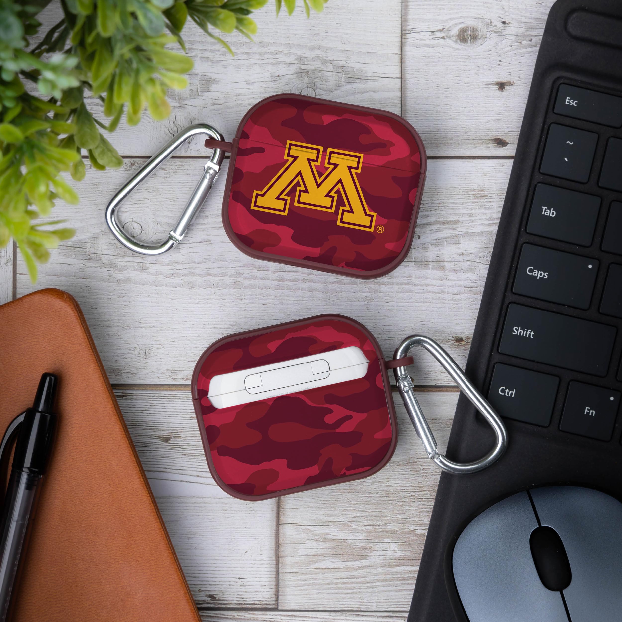 AFFINITY BANDS Minnesota Golden Gophers Camo HDX Case Cover Compatible with Apple AirPods Generation 3