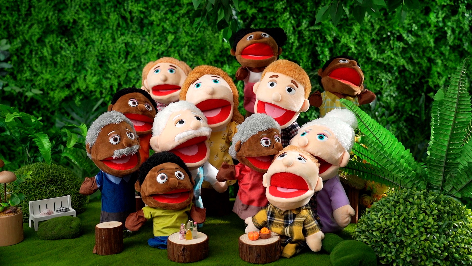 Hand Puppets For Babies 6-Pack Family Hand Puppets – Soft Plush Puppets ...