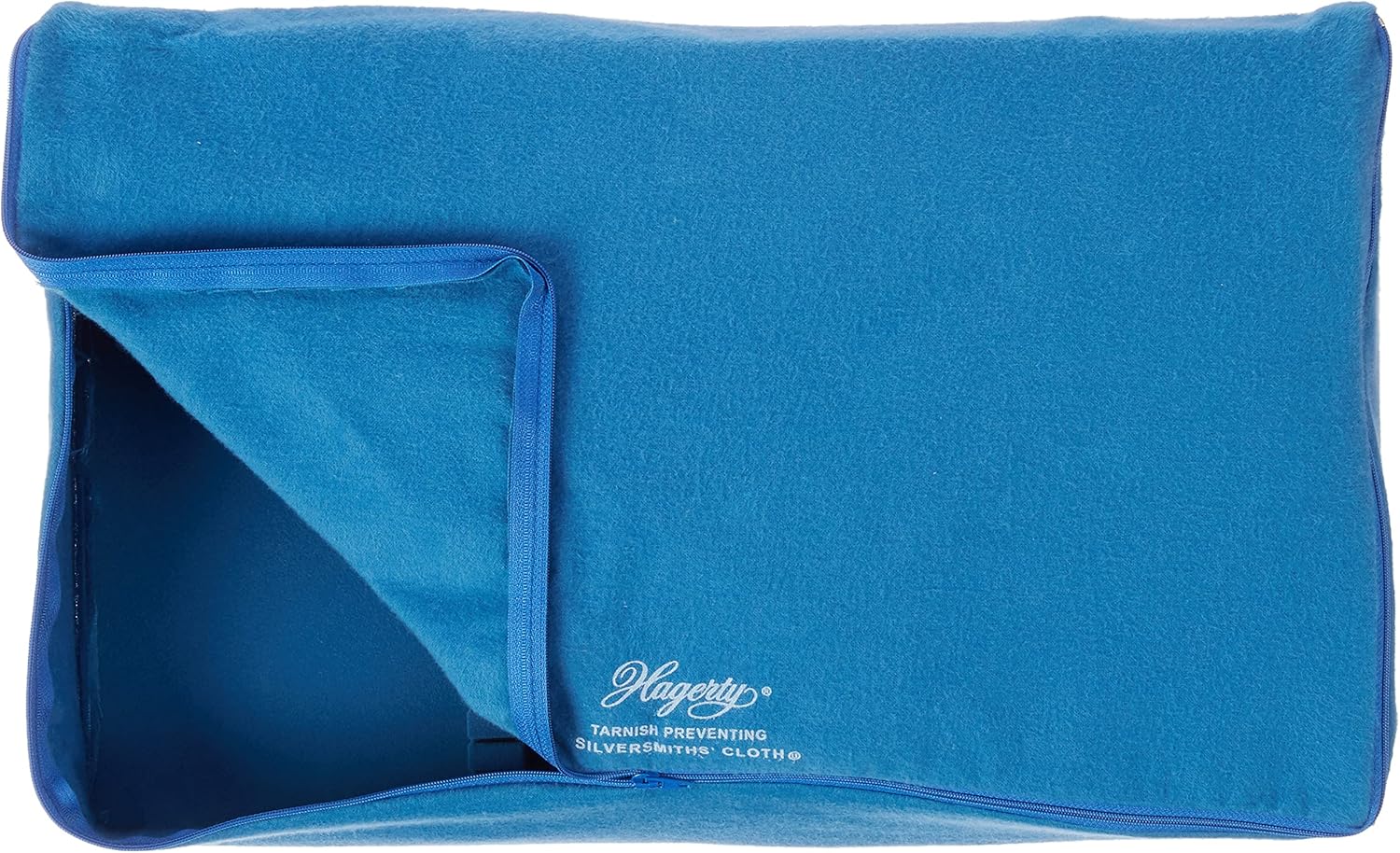Hagerty 19111 12-by-19-inch Zippered Drawer Liner, Blue, 19" x 12" x 2.5" - Hagerty Flatware Drawer Liner