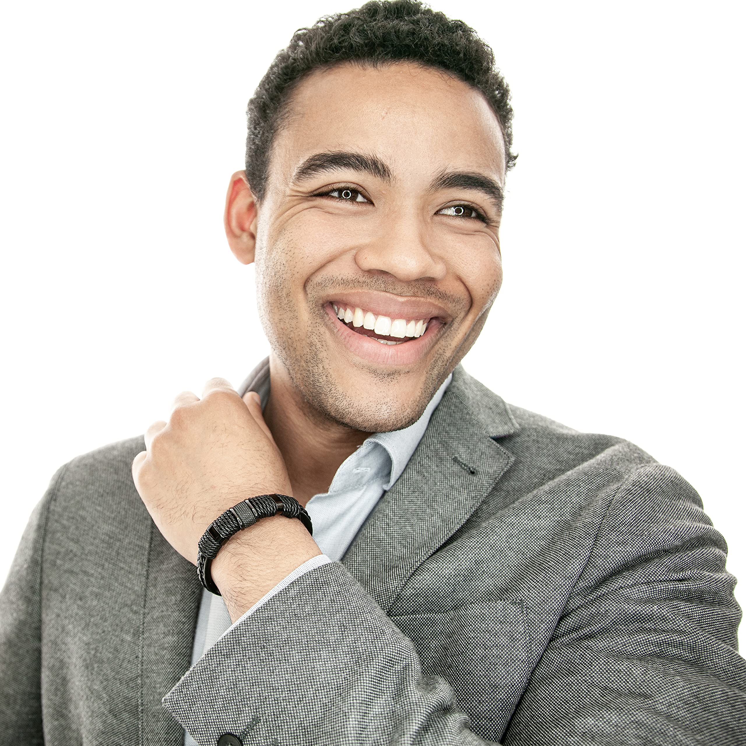 SERASAR Bracciale Premium da Donna | 925 Sterline d'Argento | Placcatura in Vero Oro 18 Carati | Lunghezza Regolabile | Quattro Colori | Portagioie Incluso