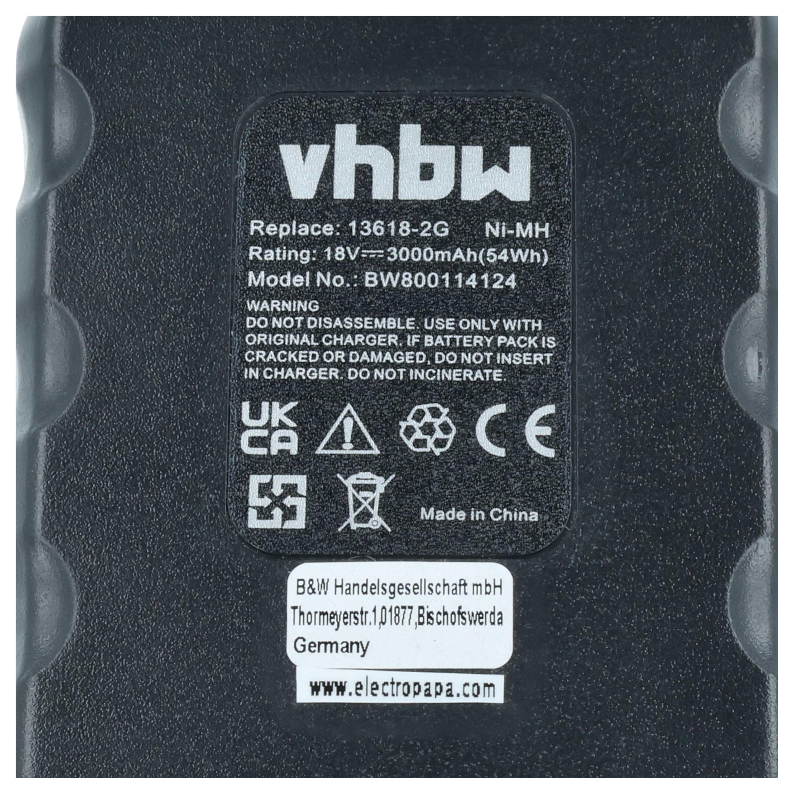 vhbw Batterie Compatible avec Bosch GSR 18 V