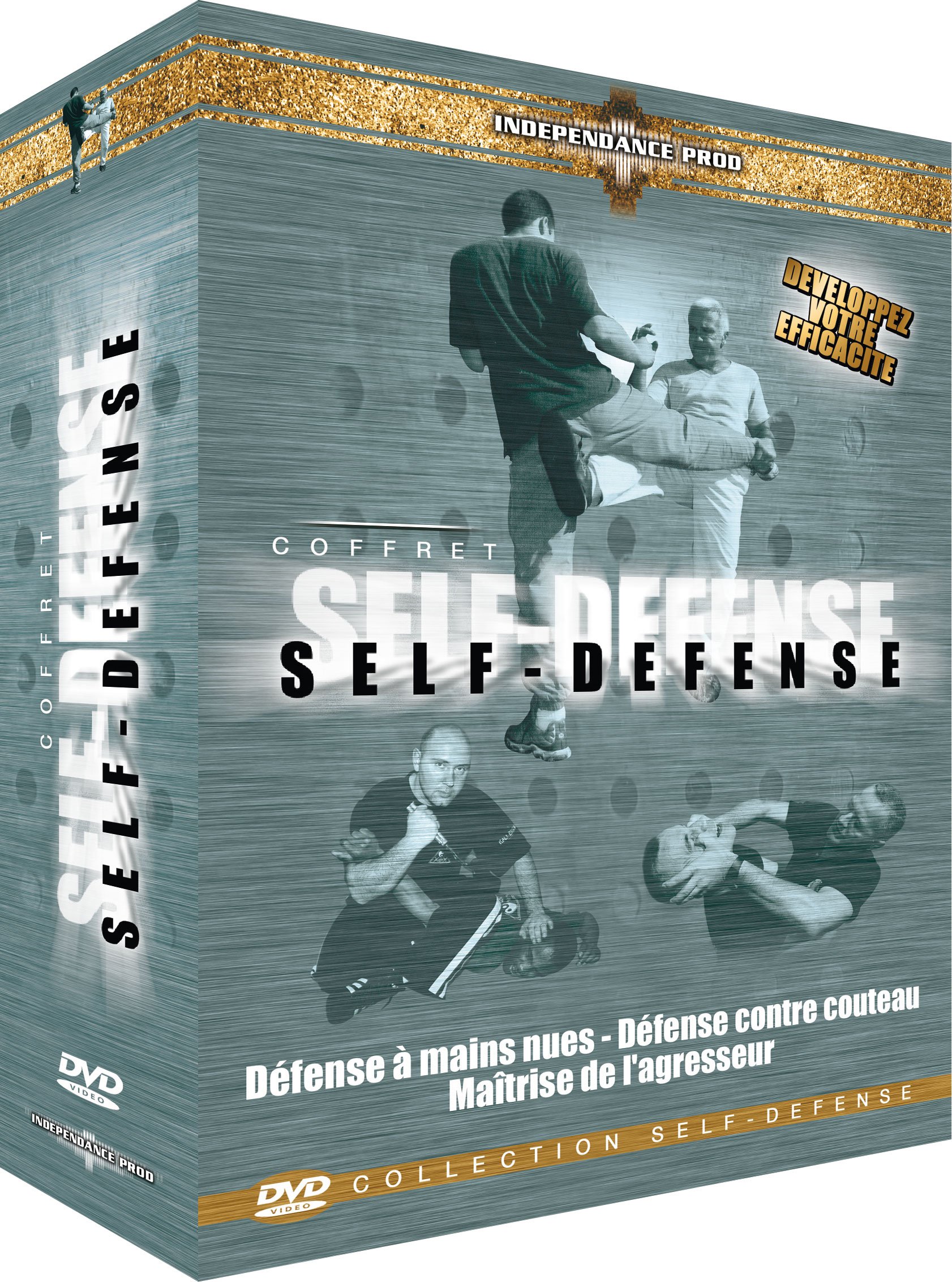 Coffret DVD Self-Défense : Krav Maga, Techniques des Forces de l'Ordre et Boxe de Rue