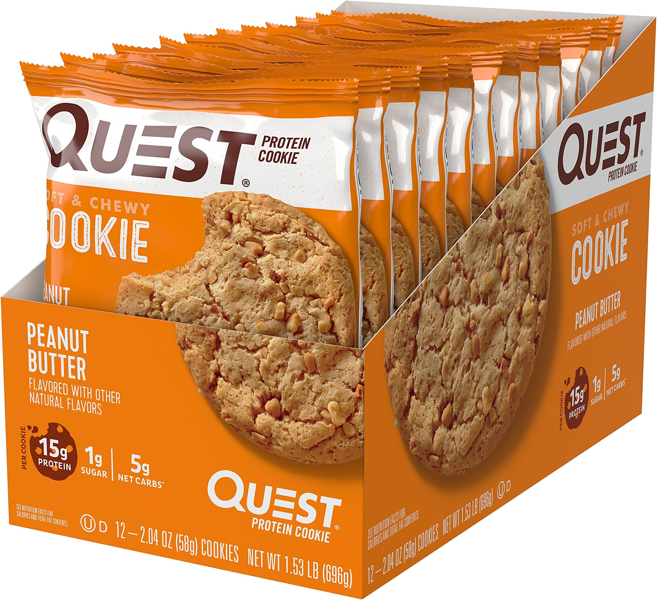 Protein Cookie Peanut Butter 24 Count (12, 2 counts)