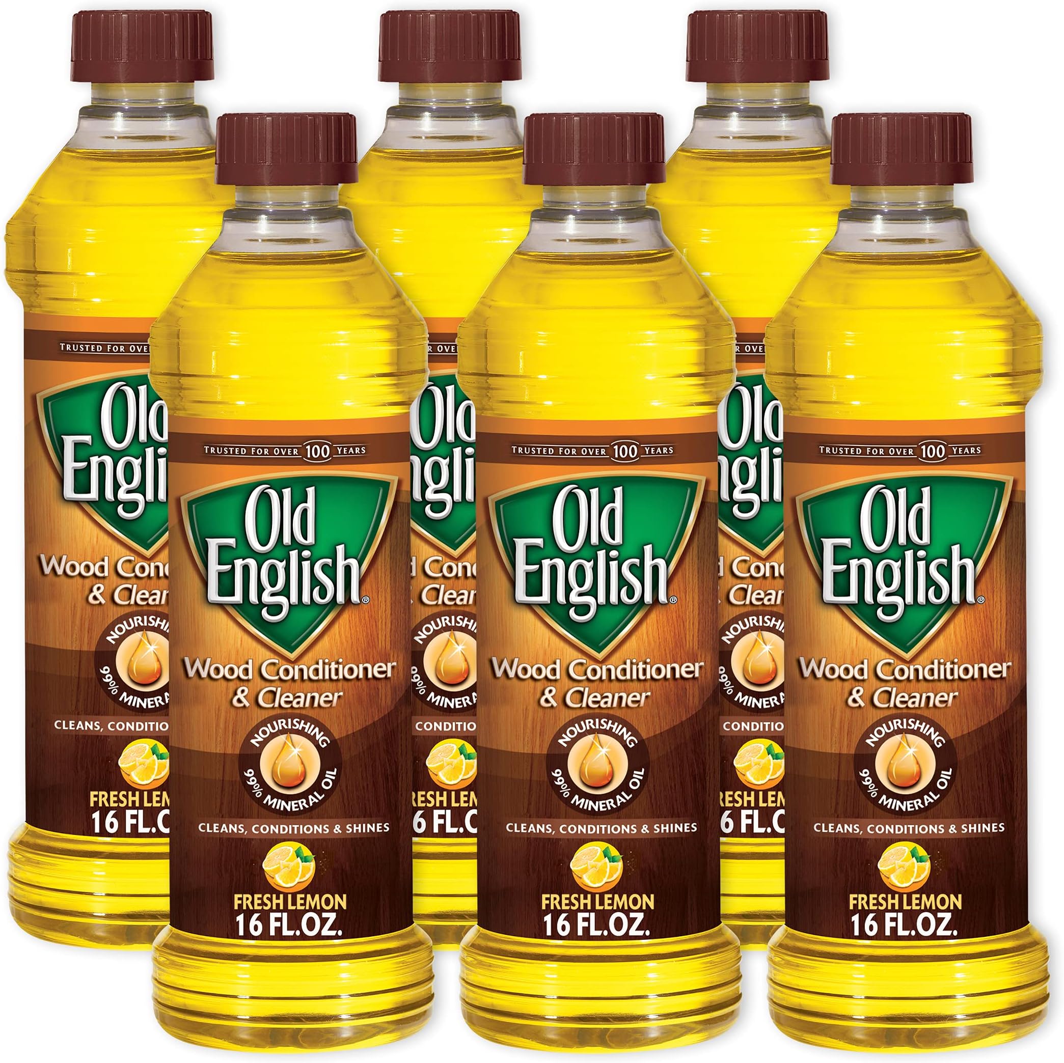 Old English 0-62338-07325-5 Lemon Oil Furniture Polish, 96 fl oz. (Pack of 6)