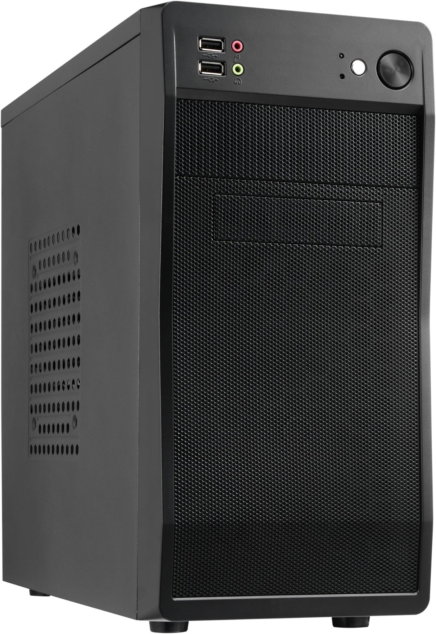 AvP Defender 100 Mesh Front Mini Tower Case for PC - Black