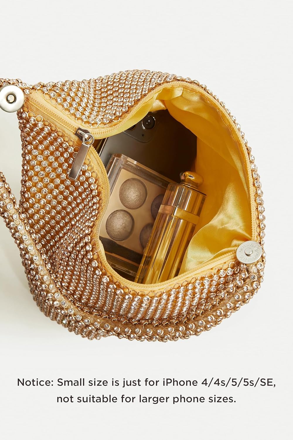 BABEYOND Women's Rhinestone Clutch Evening Bags Sparkly Glitter Triangle Purse for 1920s Party Prom Wedding - Image 5