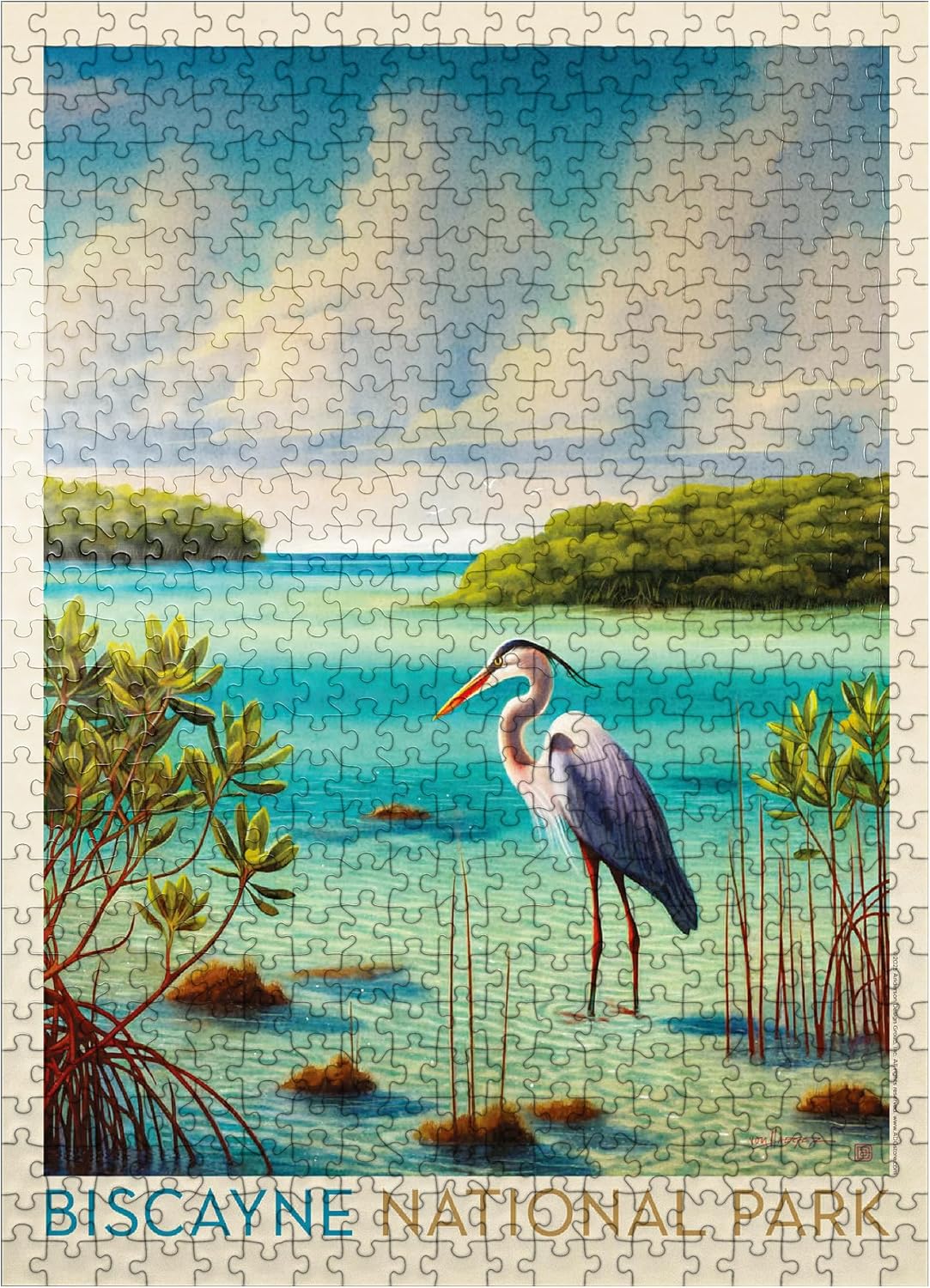 MyPuzzle Biscayne National Park: Among The Mangroves - Premium 500 Piece Jigsaw Puzzle for Adults