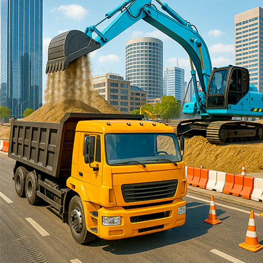 Heavy Construction Truck – City Builder Simulator