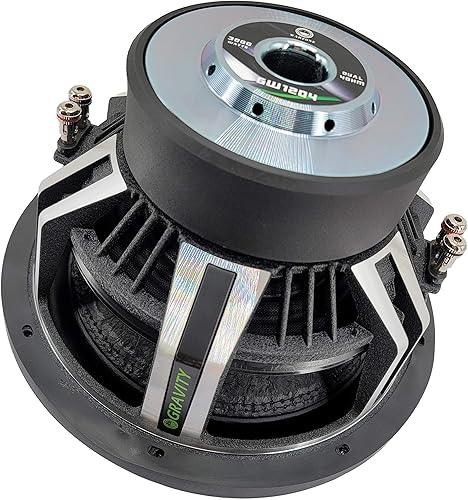 Miniatura 6 de Gravity Altavoz de audio para subwoofer para vehículo de automóvil, cono de papel prensado de grado de competencia de 12 pulgadas, DVC de 2 ohmios,