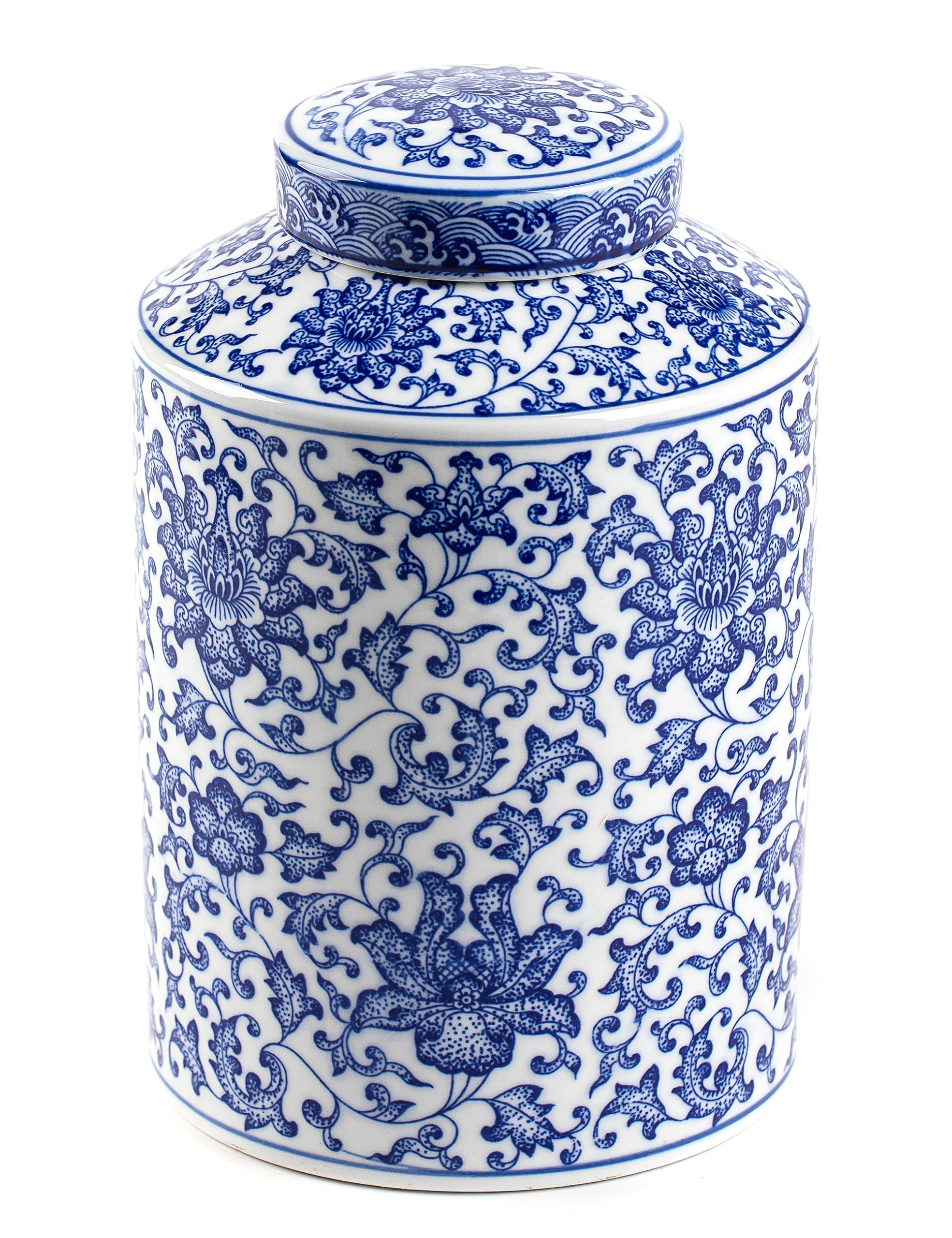 Amazon.com: Blue and White Ginger Jar, Ceramic Chinoiserie