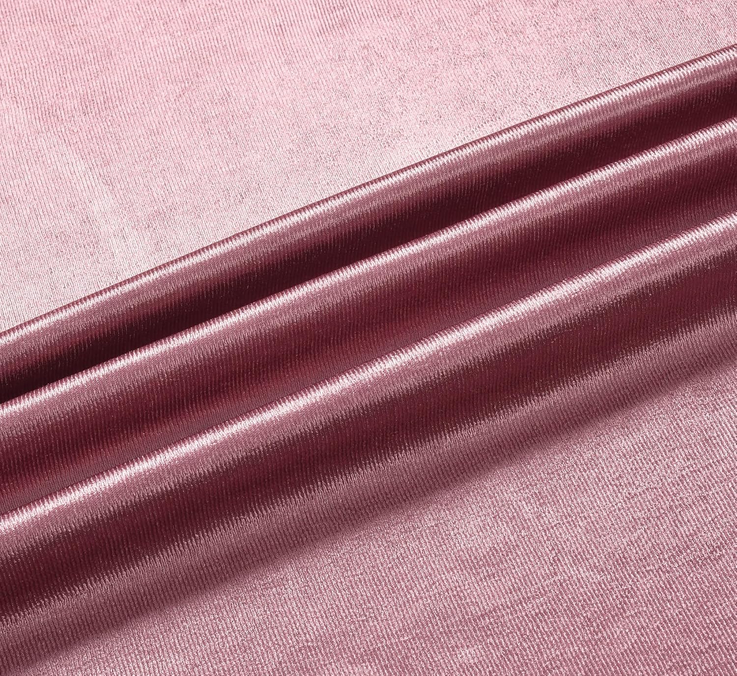 Exporthub 2 Piece Eyelet Polyester Door Curtain Set - 7ft, Burgundy 3