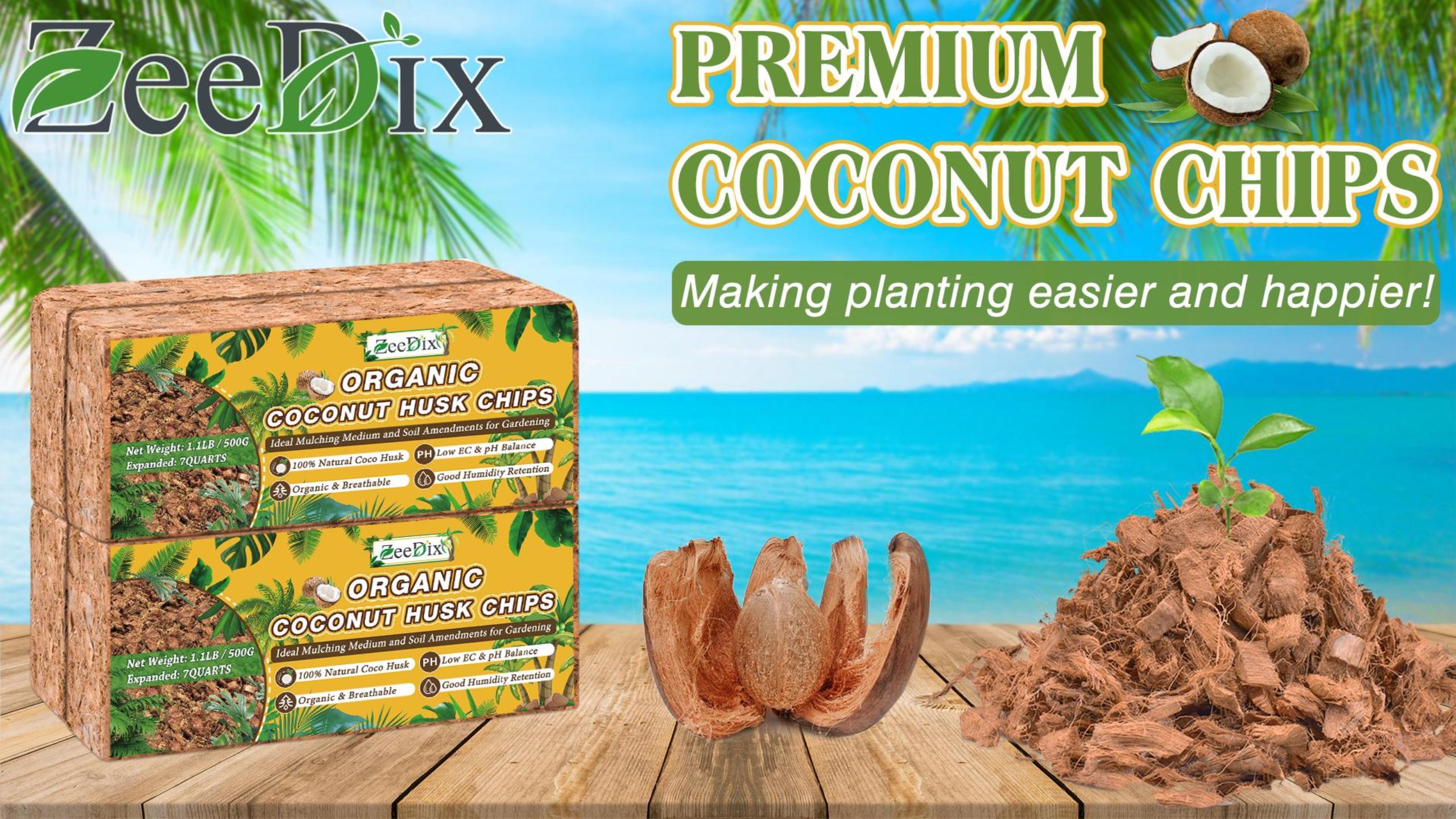 coconut ページ Amazon.com : ZeeDix Compressed Coco Coir Brick for Plants