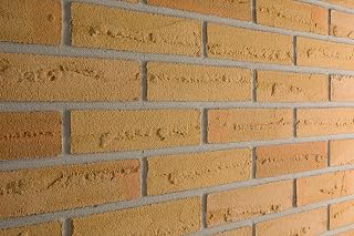 Elabrick Gelber Murcia Flexibler Ziegelstein, Quarzlamellen, 50 x 210 mm, dünne Fliesenwanddekoration, einfaches Auftragen für Außen- und Innen- und Thermobeschichtung