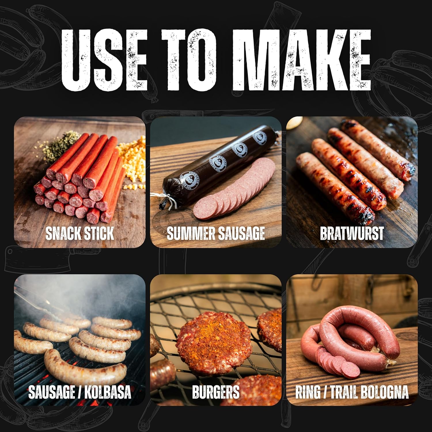 Bearded Butchers High-Temp Mozzarella Cheese, Pack of 2 (2.5 lb Bags) – 5 lbs Total, Shelf-Stable 1/4-Inch Cubes for Up to 25 lbs of Meat Per Bag, 400°F High-Temperature Cheese – Ideal for Sausage Making, Brats, Snack Sticks, Burgers, and More