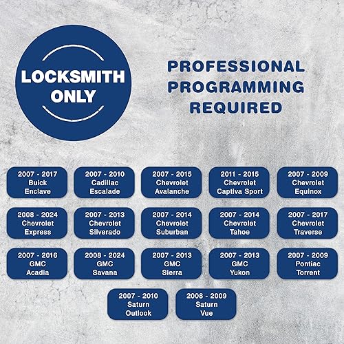 Miniatura 3 de KeylessOption llavero control remoto de repuesto de 3 botones para acceso sin llave a automóvil, Negro