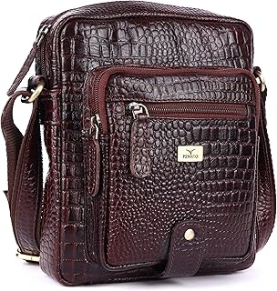 Pinato Genuine Leather Messenger Sling Bag for Men Women | Multipurpose Cross-Body Bag for Travel, Work & College | Adjust... Price In India