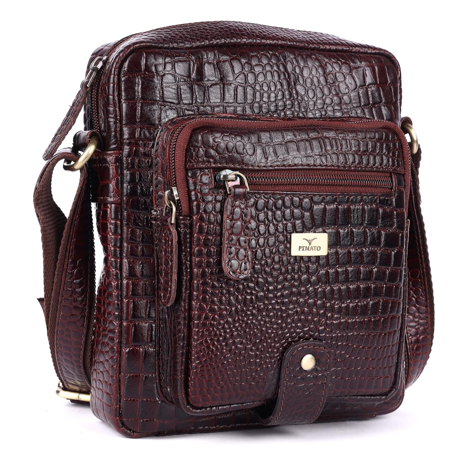 Pinato Genuine Leather Messenger Sling Bag for Men Women | Multipurpose Cross-Body Bag for Travel, Work & College | Adjust... - Review, Price and Buying Guide