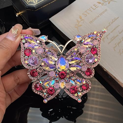 Vista 3 de Adornos de Navidad de mariposa 2023, adorno colgante de mariposa para decoración de árbol de Navidad, regalos de recuerdo de mariposa para mujeres