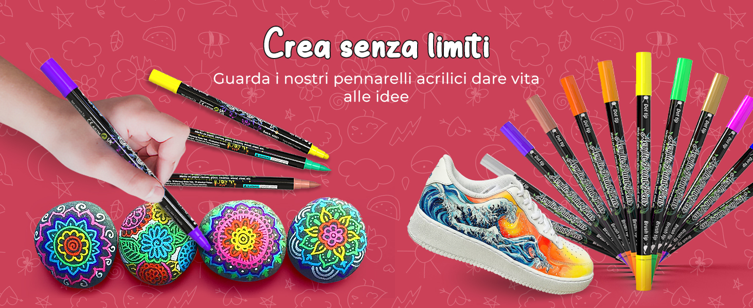 Desire Deluxe - Il Set Dipingere acrilici - Non tossici, a base di