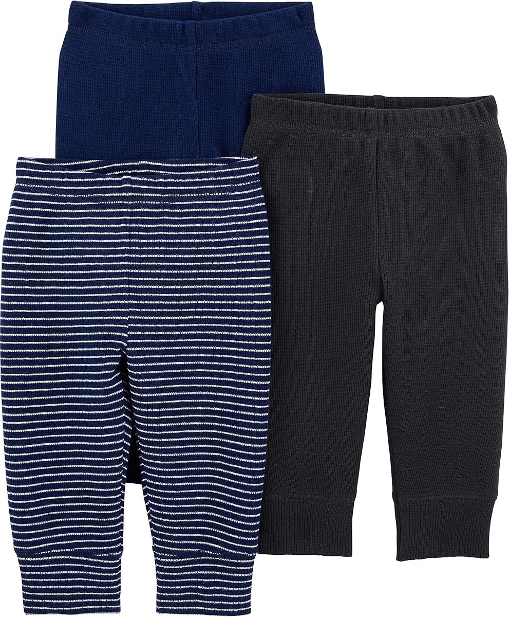 Simple Joys by Carter's - Pack de 3 pantalones térmicos unisex para bebé