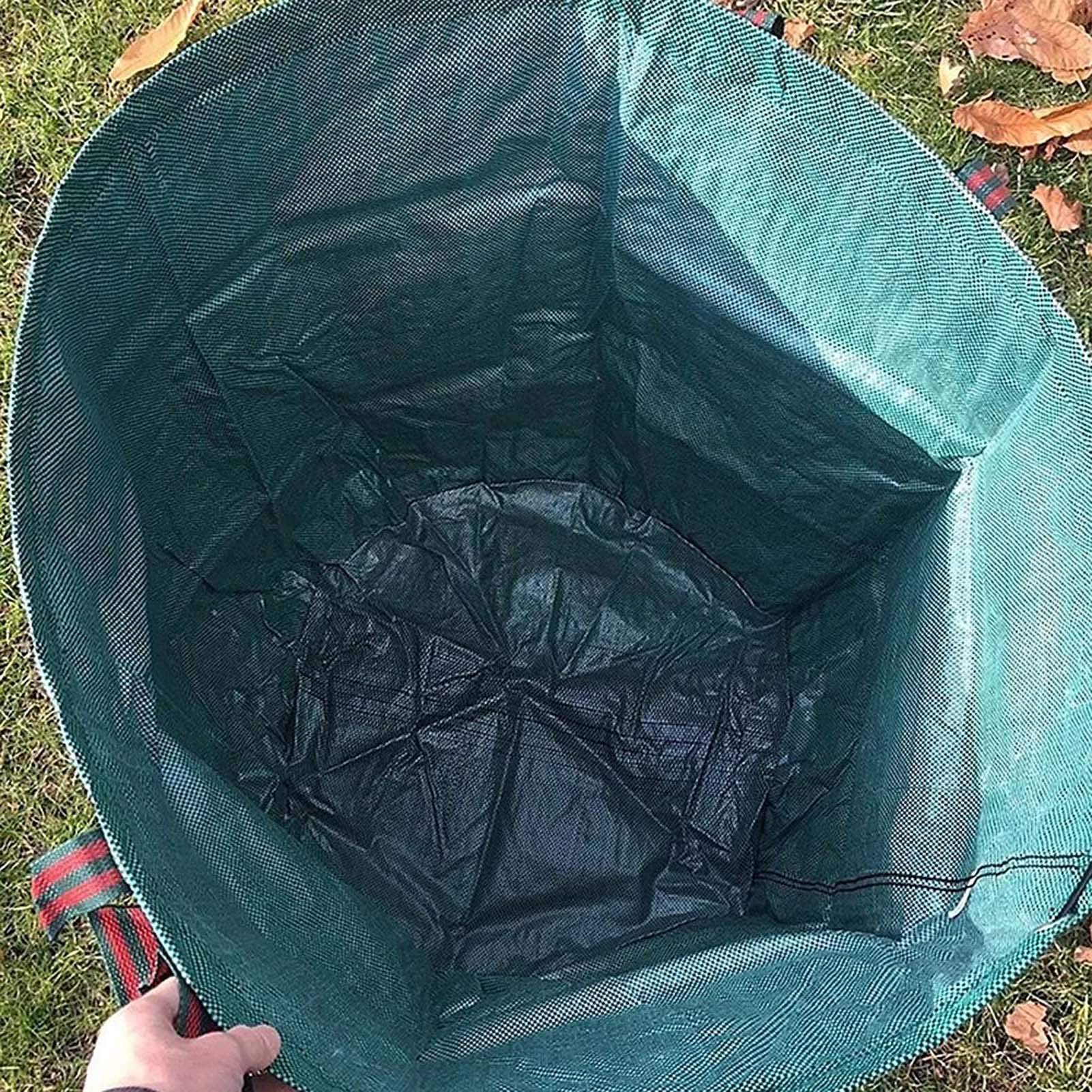 300L Sacchi Rifiuti da Giardino 3Pack, Sacchi da Giardino in Tessuto di Polipropilene (PP), Sacco per Raccolta Foglie, Robusto, Antistrappo
