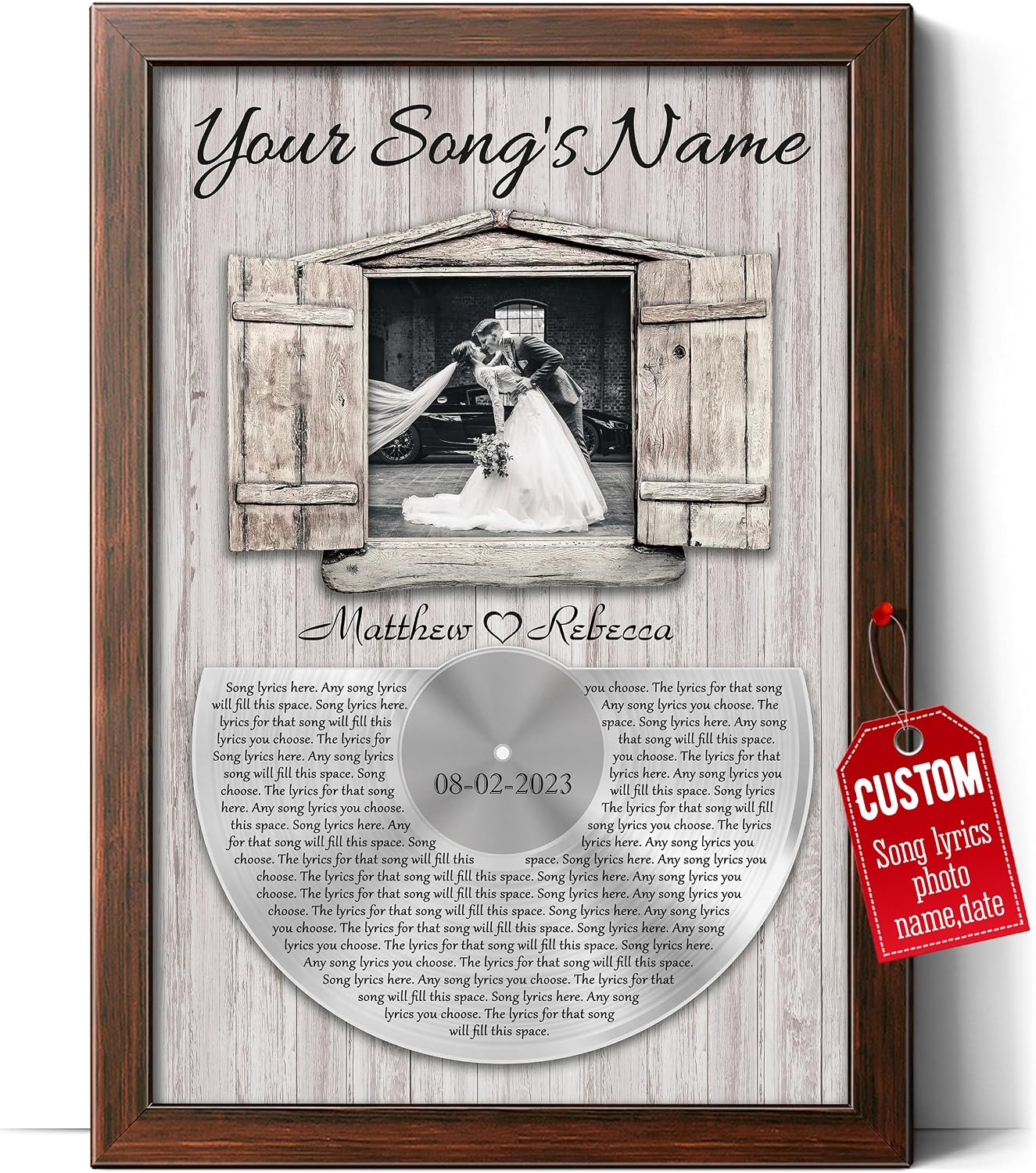 Amazon.com: H-DEWALL Personalized Wedding Song Lyrics Poster: Unique Amazon.com: H-DEWALL Personalized Wedding Song Lyrics Poster: Unique