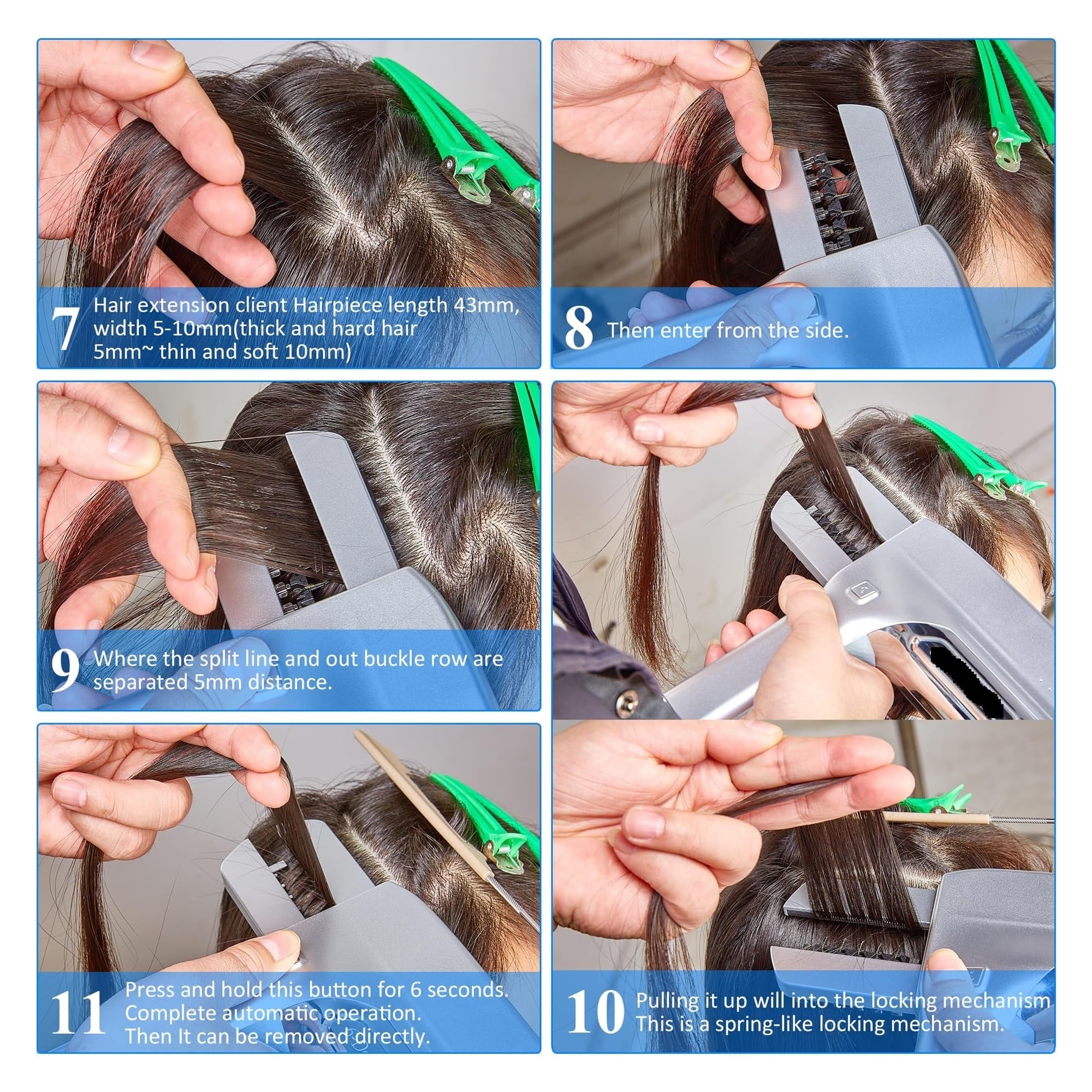 Machine d'extension de Cheveux 6D Fabriquer Une Machine D'extension De Cheveux en Plumes Intelligente De Troisième Génération 6D