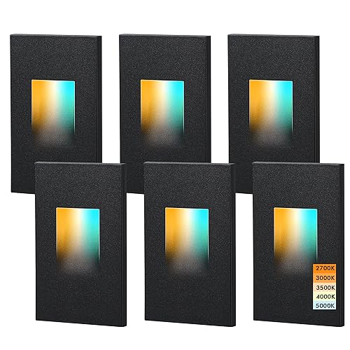 CLOUDY BAY 120V Dimmable 5 Color LED Indoor Outdoor Step