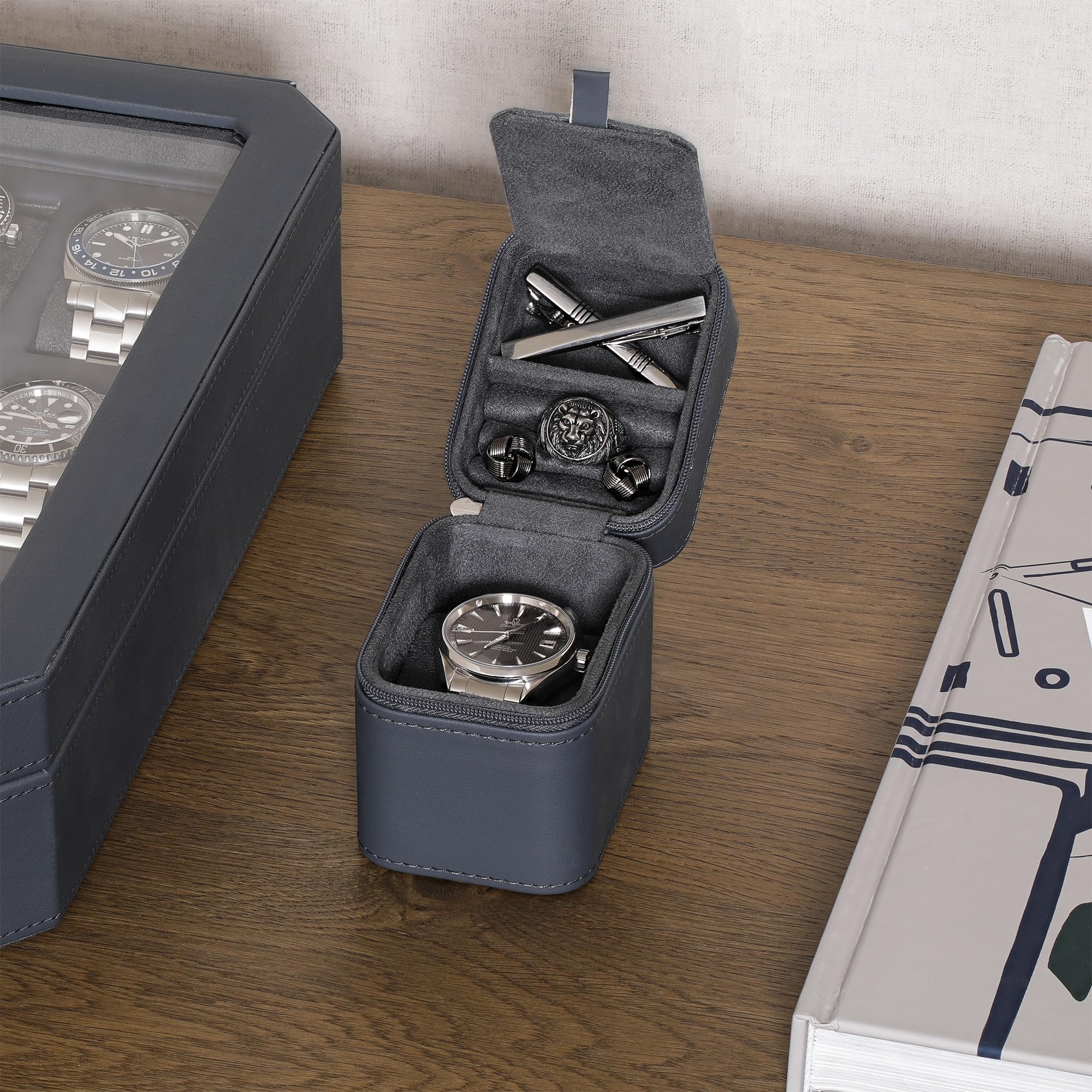 Amazon.com: ROTHWELL Single Watch Travel Case with Accessory