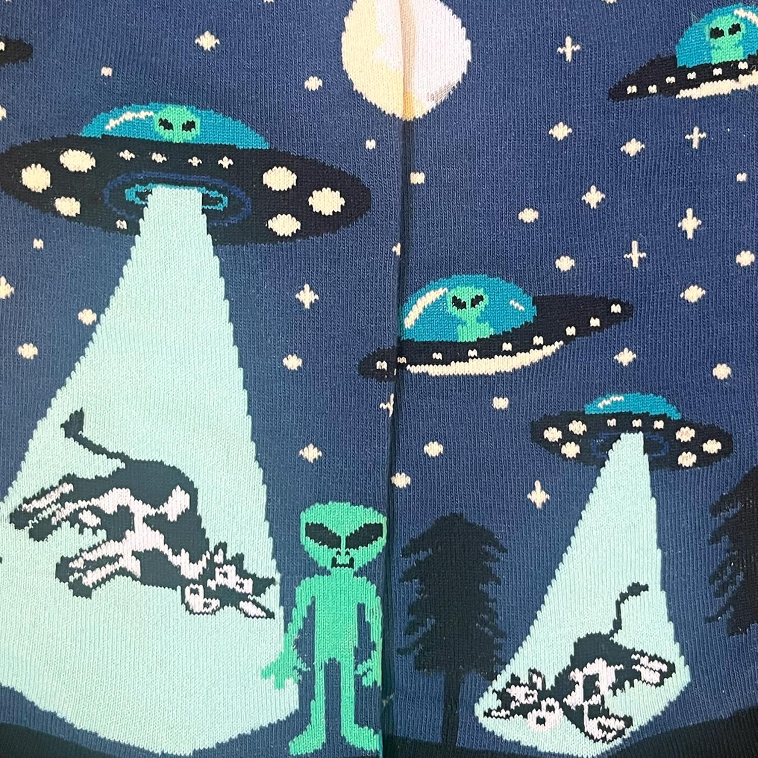 Men's Premium Comfort Alien, UFO and Cow socks - Image 5