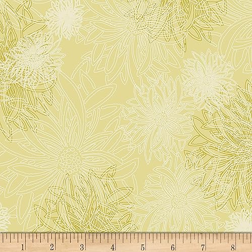 Miniatura 11 de Art Gallery Fabrics Galería de Arte Elementos Florales Tela Haze Azul Aqua